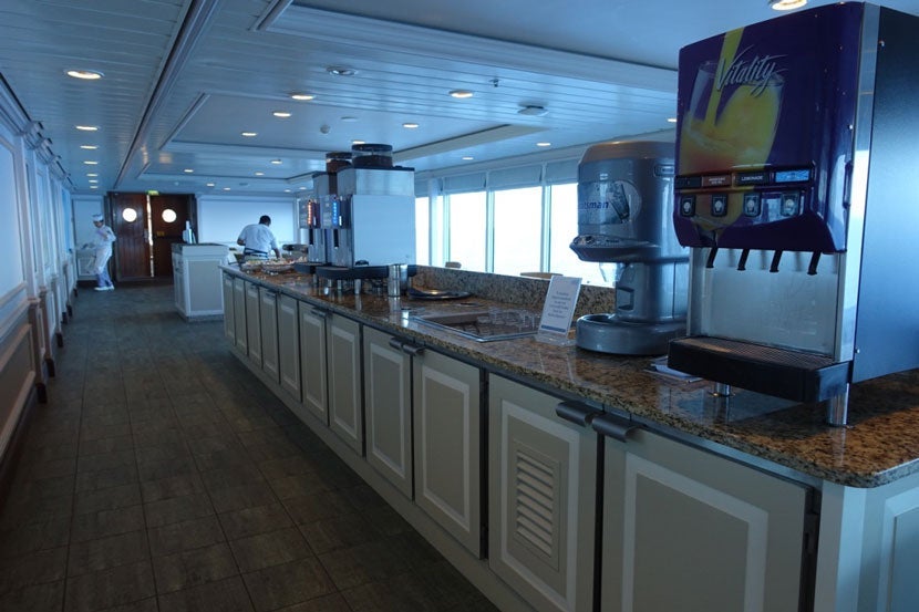 A drink station at the buffet.