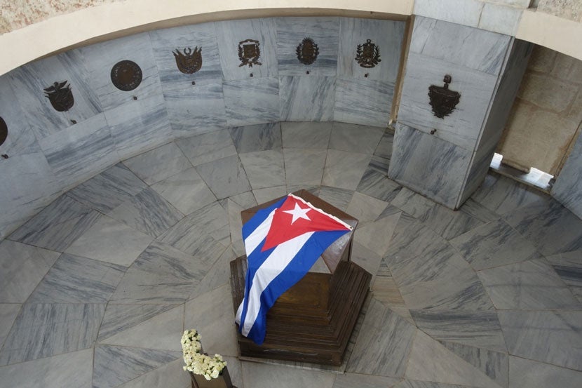 José Martí's mausoleum at Cementerio Santa Ifigenia in Santiago de Cuba.