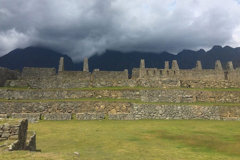 The world famous ruins at Machu Picchu.