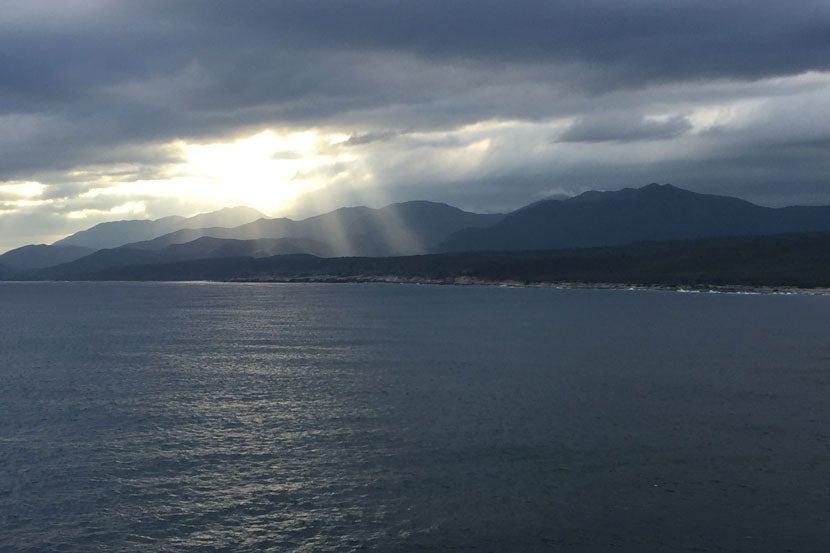 A last look at Santiago de Cuba as we sailed for Miami.