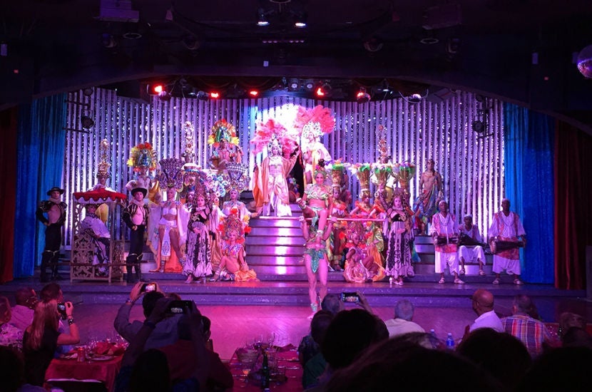 I was able to sneak this photo of the dancers as the show began. What an incredible night!