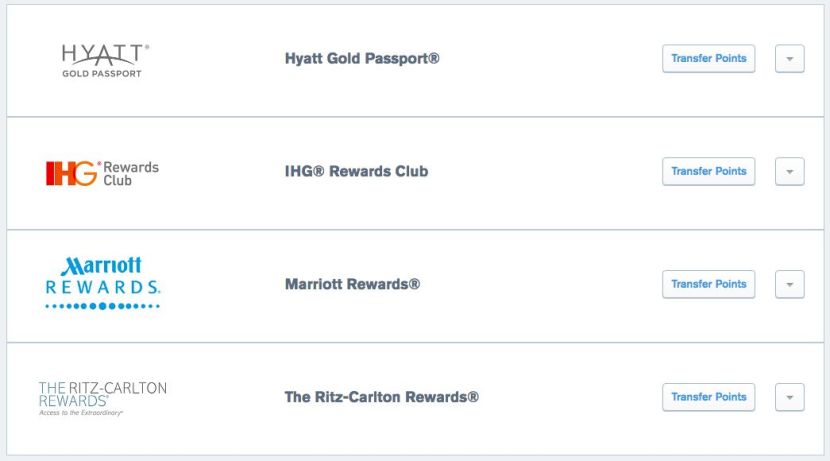 Programs like Ultimate Rewards allow you to transfer points directly to your desired hotel chain.