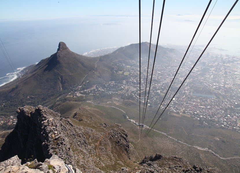 One of the most majestic views in the country is atop Table Mountain in Cape Town.