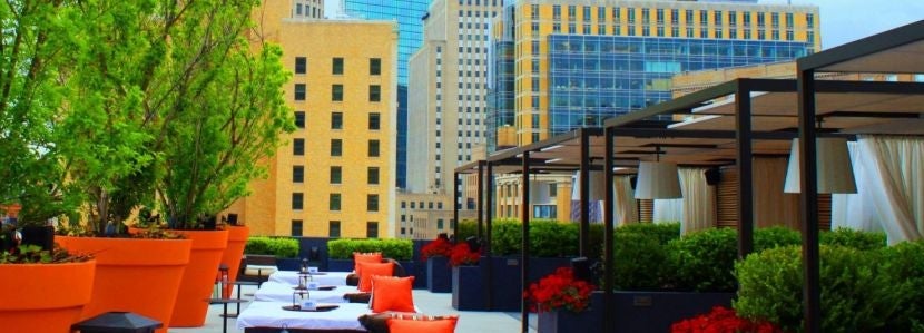 The Cabanas at the Rooftop@Revere are pretty gorgeous. Photo courtesy of hotel.