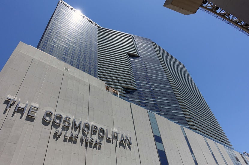 The Cosmopolitan of Las Vegas from outside.