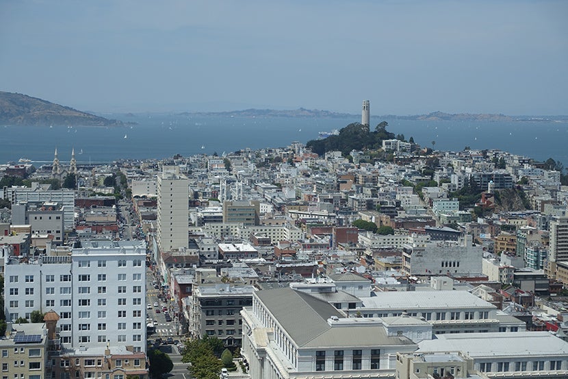 The Club Lounge offered great views of the city.