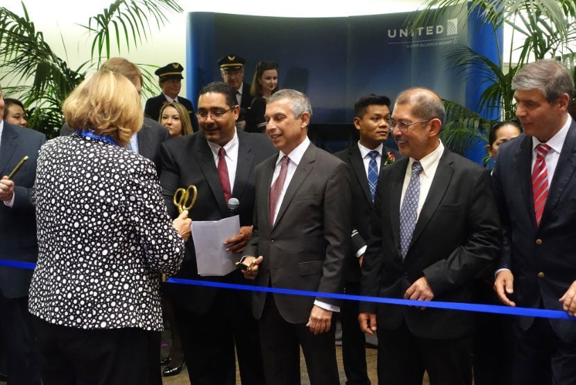 united 787-9 inaugural dreamliner