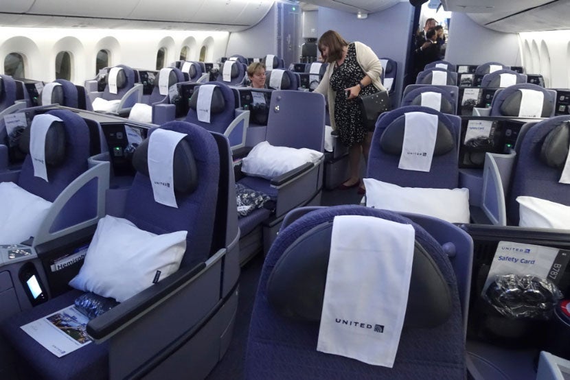 united 787-9 inaugural dreamliner