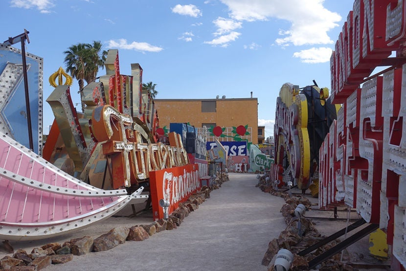 The Neon Museum is an outdoor exhibit that gives visitors a look at the Vegas of the past.