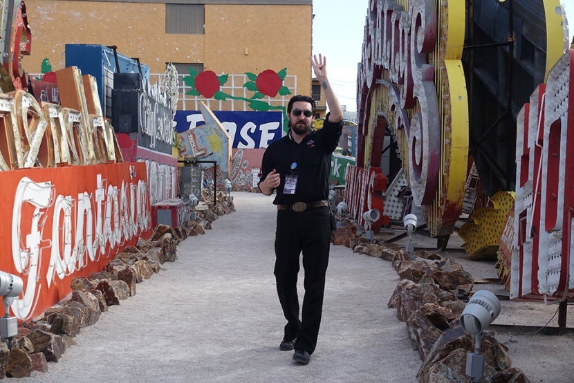 Our guide was a local, and a wealth of knowledge in all things neon and Vegas history.