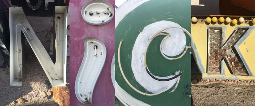 When you visit the Neon Museum, try finding the letters of your name to make a unique keepsake.