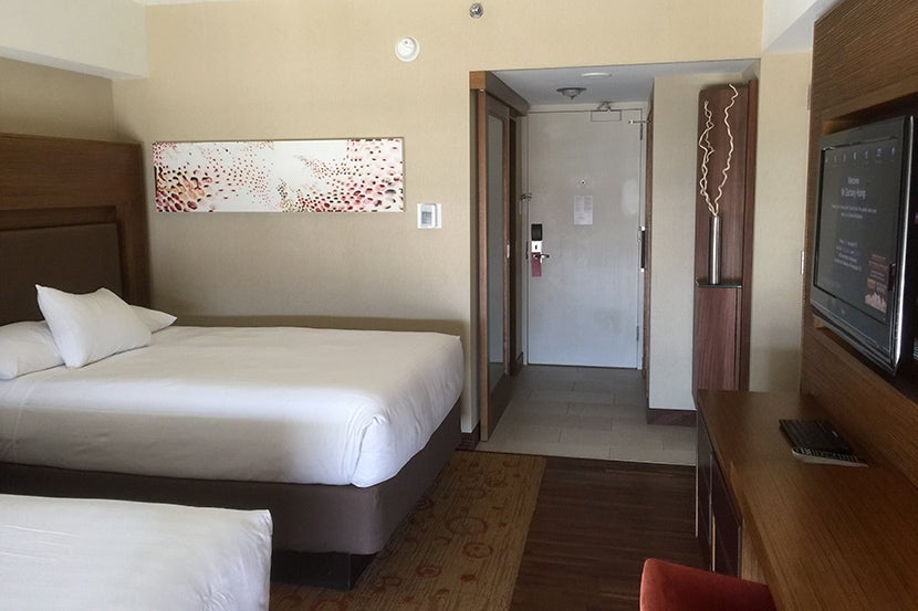 Another view of the room — the bathroom was to the left by the front door.