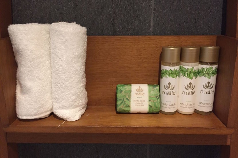 The provided bath products were quite nice.