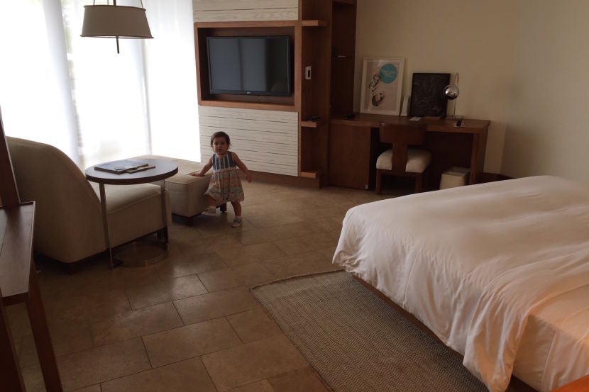 Despite a slightly odd shape, the floorplan was quite spacious.