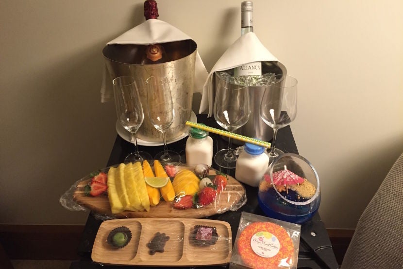 Talk about a welcome amenity!