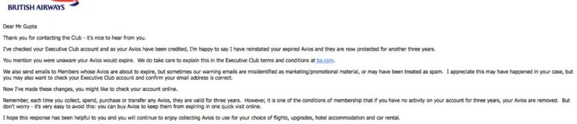 BA Email
