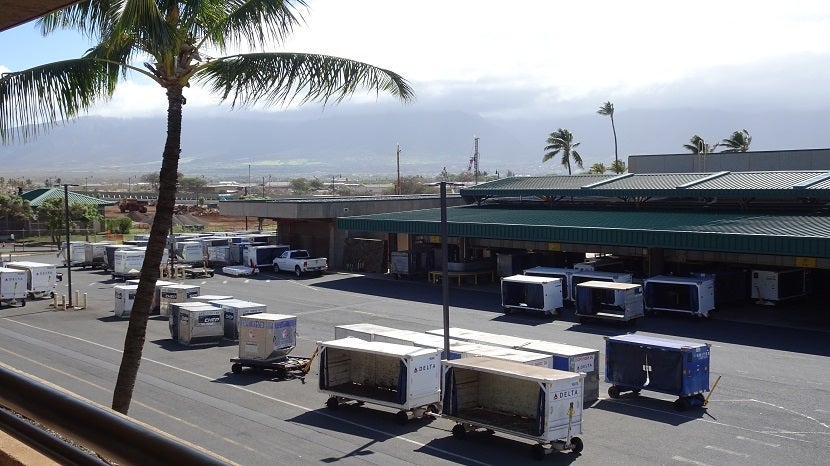 There are worse places to be a baggage handler than at OGG.