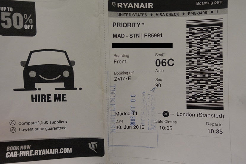 Make sure to print out that boarding pass.