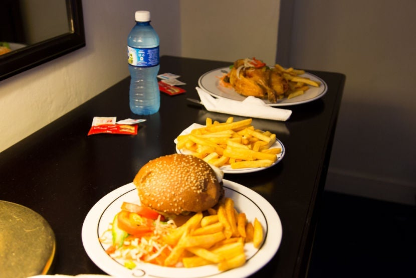 Our "American" eats in Cuba. Would have much preferred some Ropa Vieja, but it wasn't on the menu!