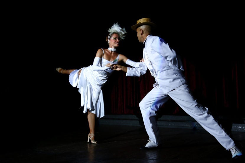 Dancers at the Parisien Cabaret show.