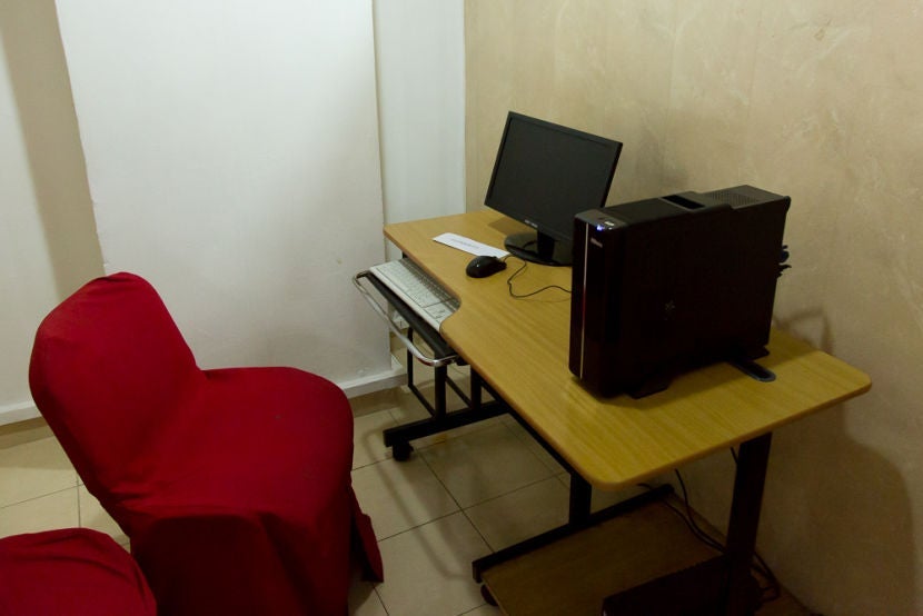 A room in the business center.