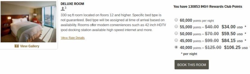 Pay just $106 and 40,000 IHG points per night to stay at the InterContinental in San Francisco.