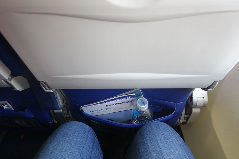 I felt a little cramped in my seat.