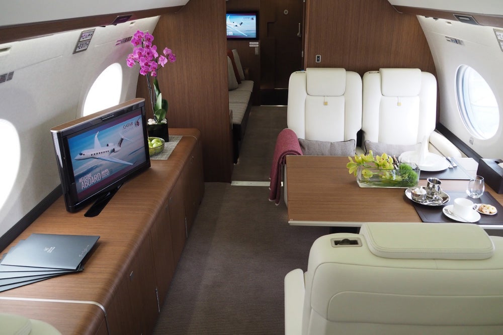 Qatar Gulfstream G650 Farnborough