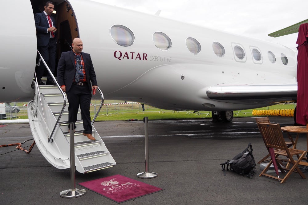 Qatar Gulfstream G650 Farnborough