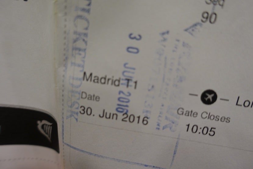 This silly little stamp could be the difference of you getting on that flight or not.