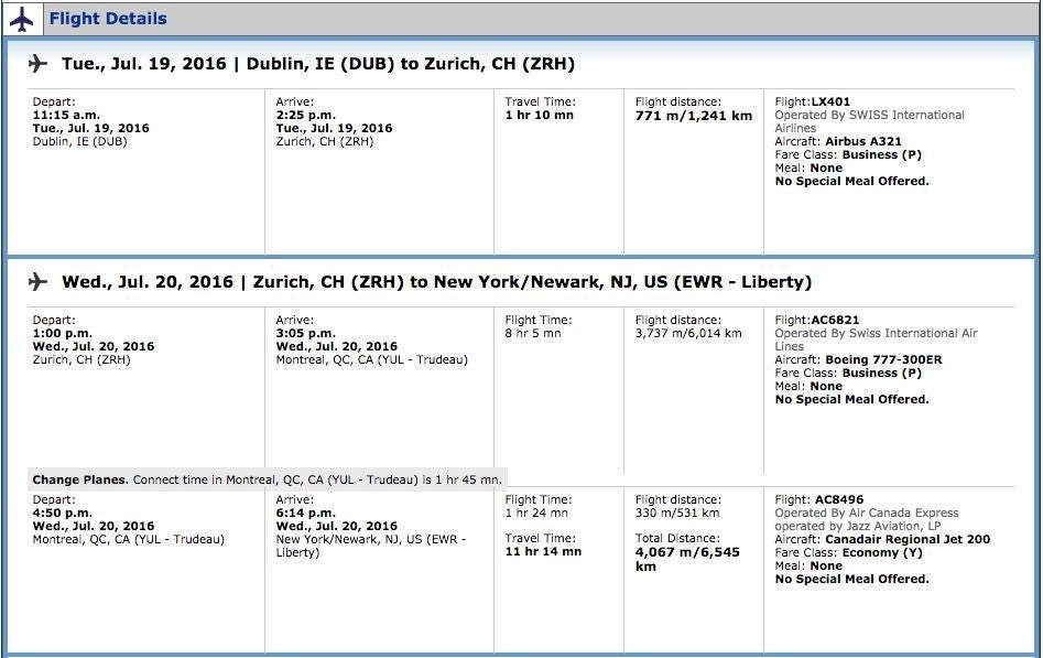 Swiss 777-300ER Business Class Review