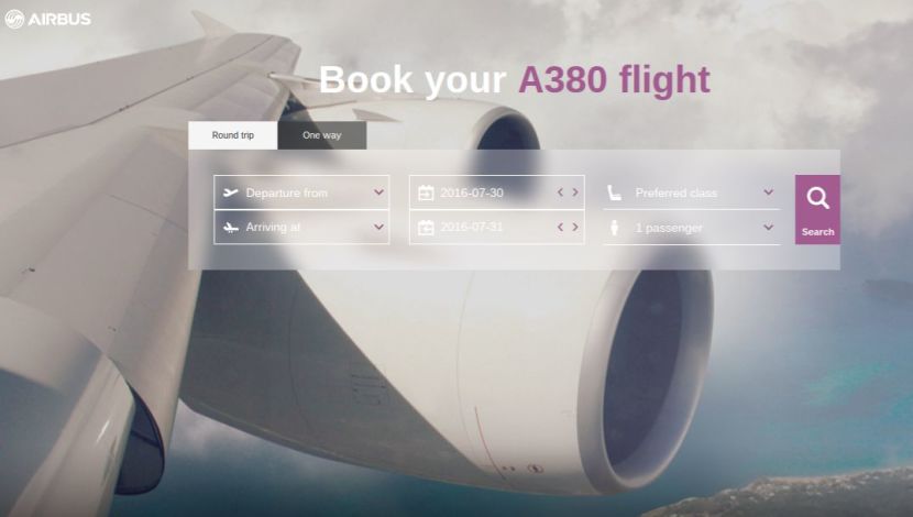 Quickly and easily find flight options with legs on the Airbus A380 through Airbus' new website.
