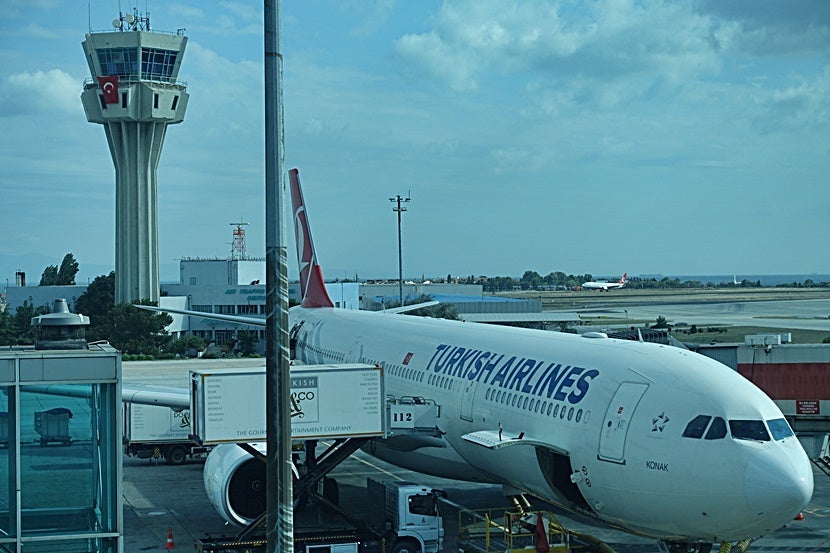 Ready to board our flight to Kuala Lumpur at Istanbul Atatürk Airport (IST).