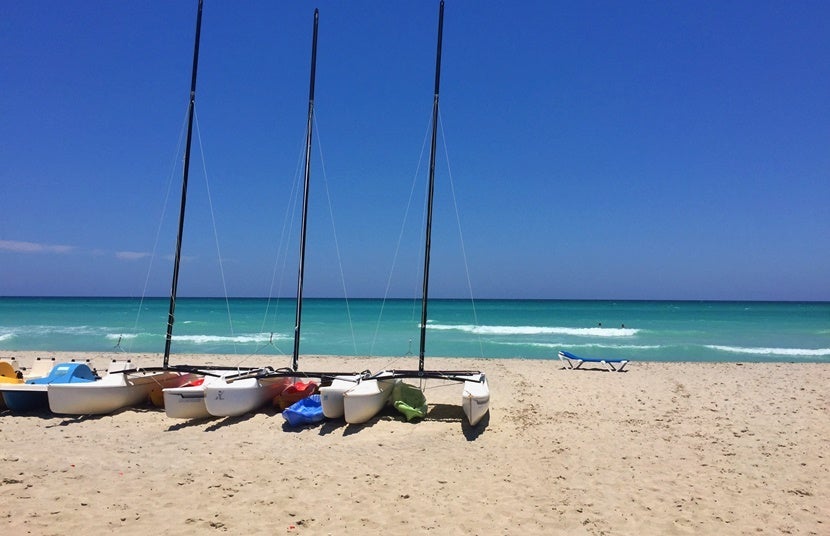 Varadero's fine white sands and crisp turquoise waters.