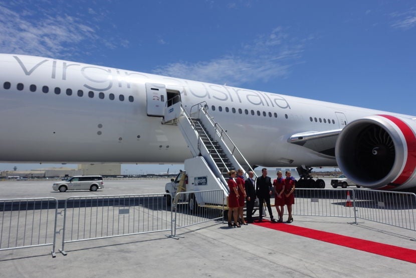 Up we go to have a look at the plane!