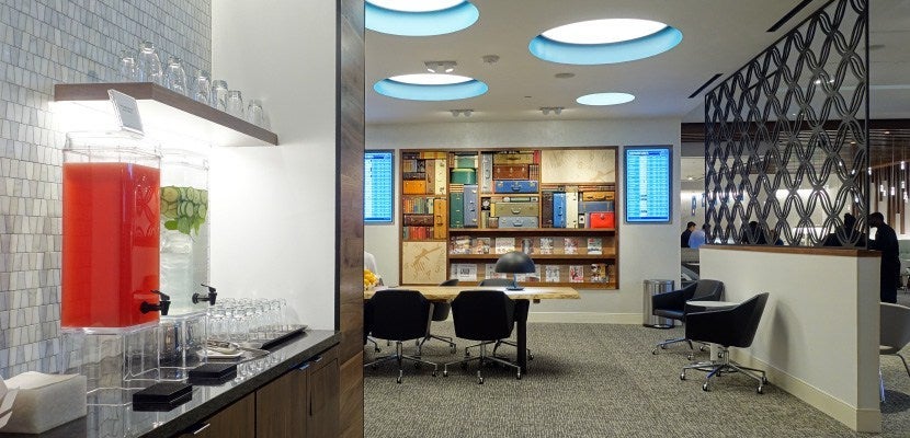 A sneak peek at the Centurion Lounge in Houston (IAH). Image by Zach Honig.