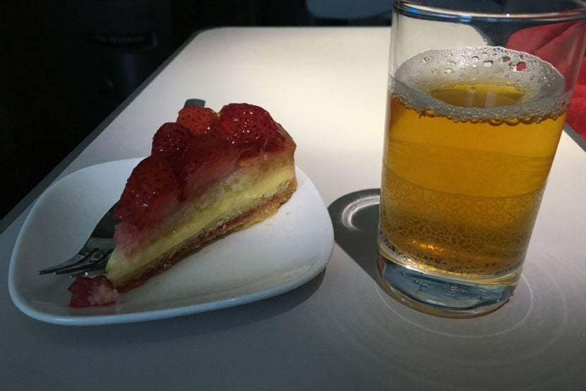 My favorite part was the strawberry cake for dessert.