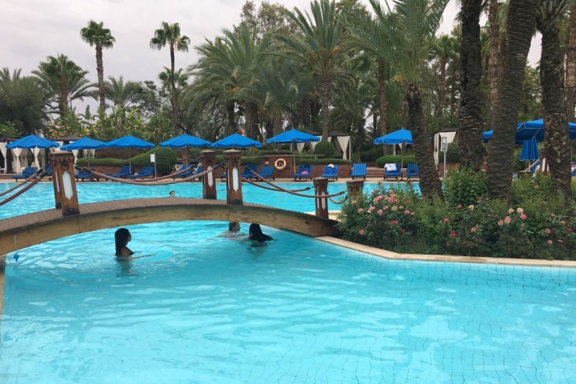 Beat the heat by spending time in the hotel pool.