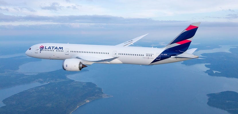 LATAM Brazil (formerly TAM) will fly you nonstop to Rio from New York and Miami. Image courtesy of LATAM Airlines.