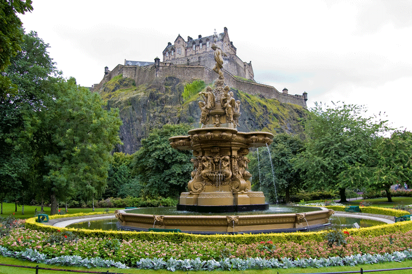 Sure, Princes Street Gardens are a beautiful, relaxing place now. But it's history is a little darker. Image courtesy of Shutterstock.