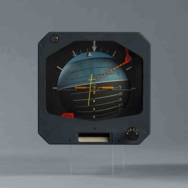 An attitude indicator from the Concorde. Image courtesy of Marc LaBarbe.