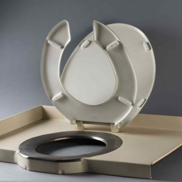 A toilet seat from the Concorde jet is up for auction, which go for $336. Image courtesy of Marc LaBarbe.