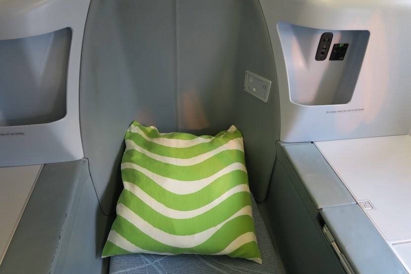 In-seat storage and controls.