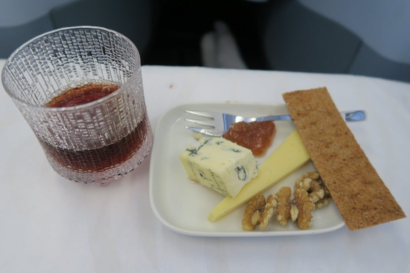 Cheese, nuts and a port wine topped off the excellent dinner.