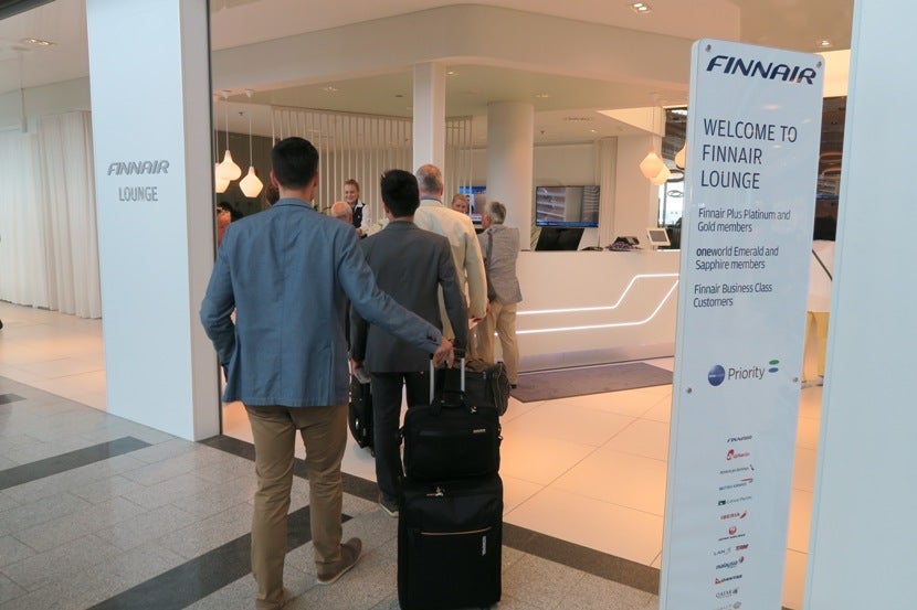 The Finnair Lounge was next door to gate 37 — our gate for this flight.