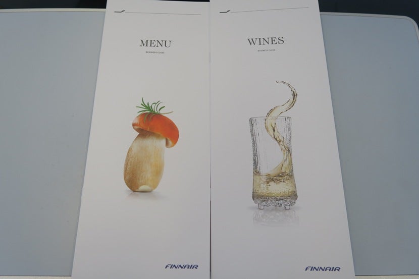 There were separate menus for food and drinks.