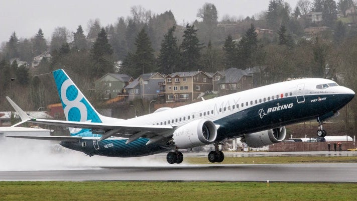 Boeing 737 takeoff featured