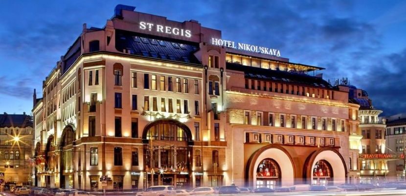 The beautiful exterior of the St. Regis Moscow Nikolskaya