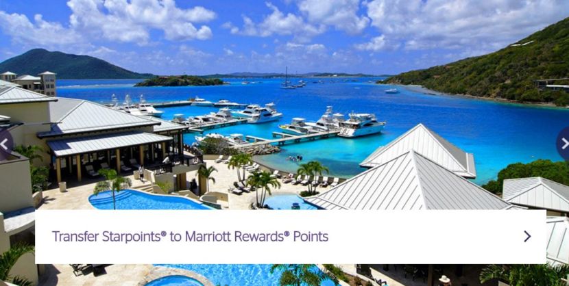 Transfer Starpoints to Marriott