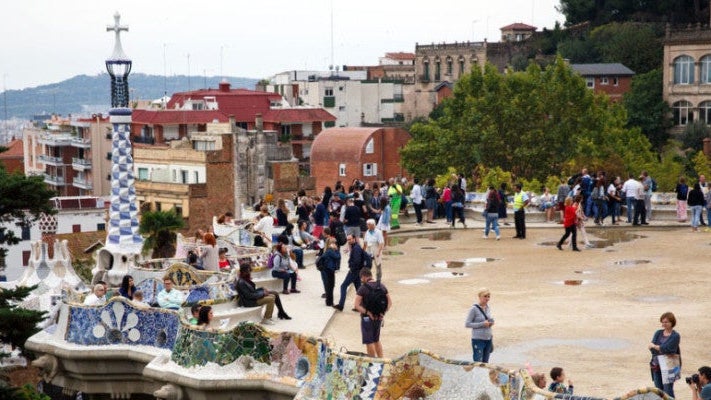 Sights of Barcelona Spain